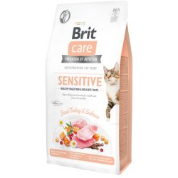   Brit Care Cat SENSITIVE PULYKA & LAZAC Hipoallergén, Gabonamentes 400 g