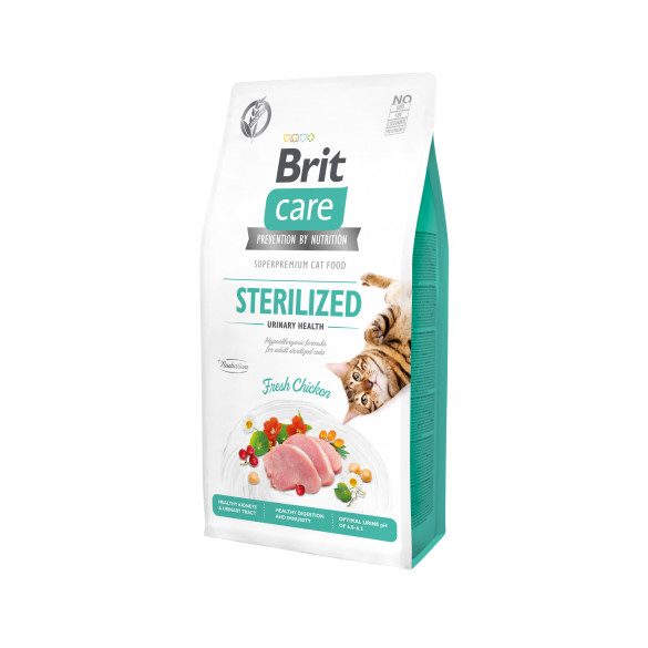 Brit Care Cat STERILISED - URINARY HEALTH CSIRKE 2 kg