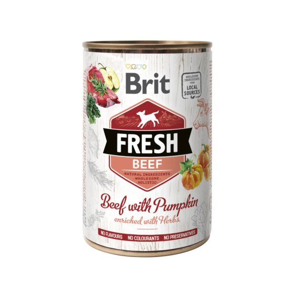 Brit Fresh konzerv 6x400 g MARHA SÜTŐTÖKKEL