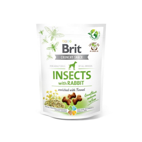 Brit Care Dog Crunchy Cracker Insects with Rabbit and Fennel