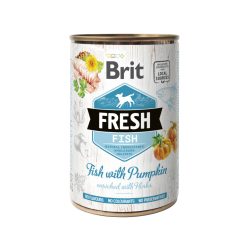 Brit Fresh konzerv 6x400 g HAL SÜTŐTÖKKEL