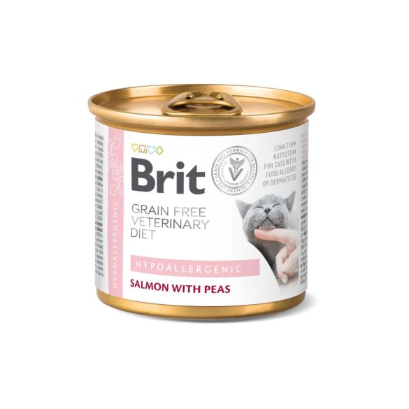Brit GF Veterinary Diets CAT Hypoallergenic konzerv 200g