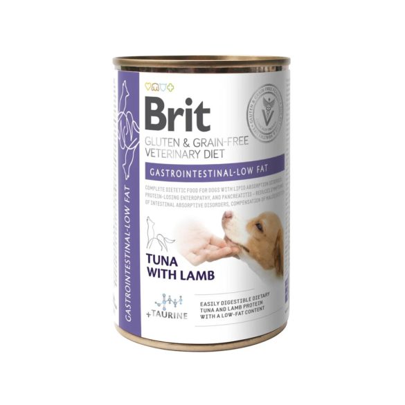 Brit GF Veterinary Diets Dog Gastrointestinal-Low fat konzerv 6x400g
