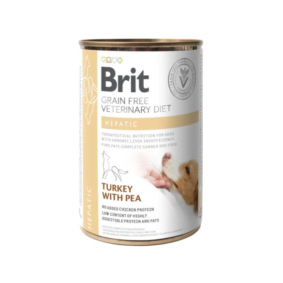 Brit GF Veterinary Diets Dog Hepatic konzerv 6x400g