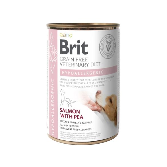 Brit GF Veterinary Diets Dog Hypoallergenic konzerv 6x400g