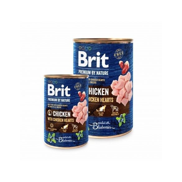 Brit Premium by Nature Csirke és Csirkeszív 800g