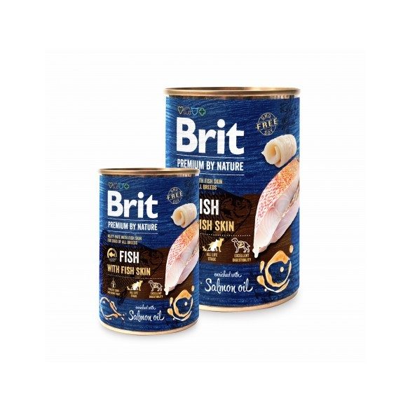 Brit Premium by Nature Hal és Halbőr 800g