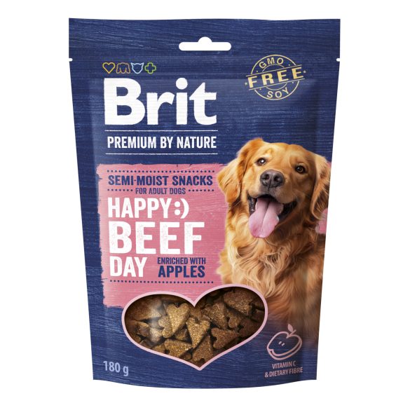 BRIT Premium by Nature Félnedves jutalomfalat kutyáknak (Marhahús & alma) 180 g