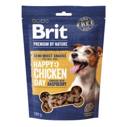   BRIT Premium by Nature Félnedves jutalomfalat kutyáknak (Csirkehús & málna) 180 g